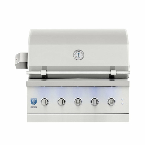 American Made Grills Encore 36" Built-In Hybrid Gas & Solid Fuel Grill