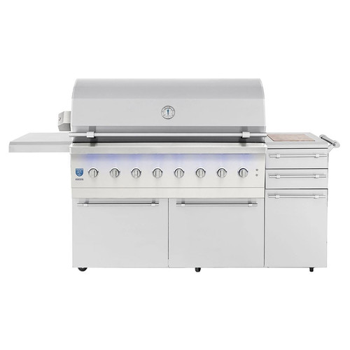 American Made Grills Encore 54" Freestanding Hybrid Gas & Solid Fuel Grill