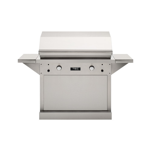 TEC 44" Patio On Stainless Pedestal With Side Shelves (64")