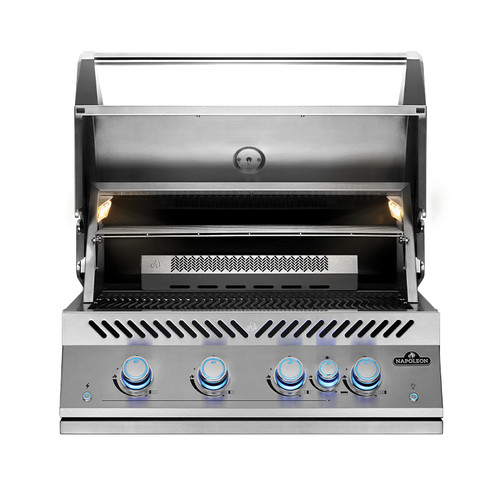 Napoleon Built-In 700 Series 32" Gas Grill with Infrared Rear Burner, Rotisserie Kit & Interior Lights
