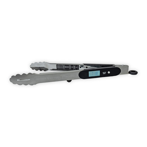 TempTong Multi-Function Tongs with Built-In Digital Thermometer & Retractable Probe