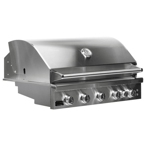 Broilmaster B-Series Fully Loaded 40" Built-in Gas Grill, 5 Burner, Rear IR Burner, LED Control Knobs