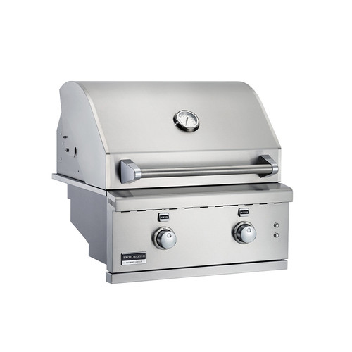 Broilmaster G-Series 26" Built-in Natural Gas Grill, 2 Burner, Rear IR Burner, LED Control Knobs