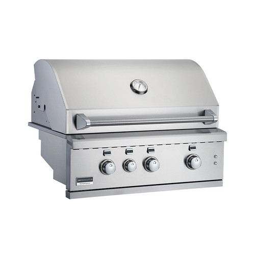 Broilmaster G-Series 34" Built-in Natural Gas Grill, 3 Burner, Rear IR Burner, LED Control Knobs