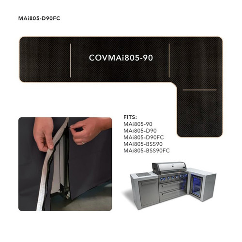 Mont Alpi Cover for 805 L-Shaped Island with 90 Degree Corner