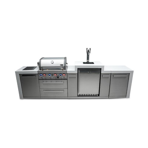 Mont Alpi 400 Deluxe Island with Kegerator - 130"