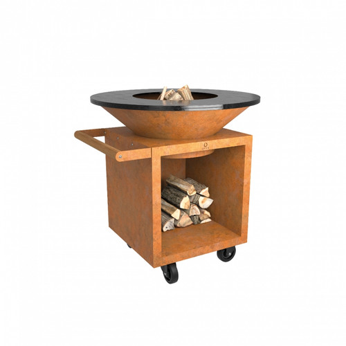 OFYR Classic Storage Corten 100 PRO Outdoor Wood-Burning Cooking Unit