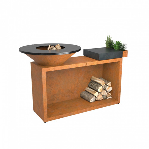 OFYR Island Corten 85 Ceramic Dark Grey Outdoor Kitchen