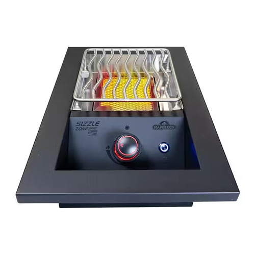 Napoleon 10" Built-In 700 Series Single Infrared Drop-in Burner, Matte Black