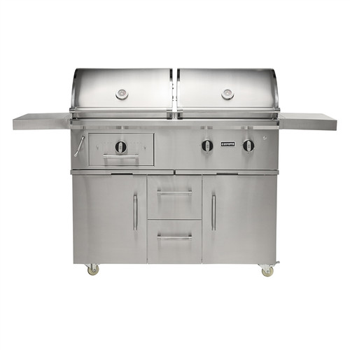Coyote 50" Gen 3 Hybrid Gas & Charcoal Grill on Cart