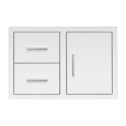 Summerset 33" Double Drawer and Access Door Combo Masonry Frame Return