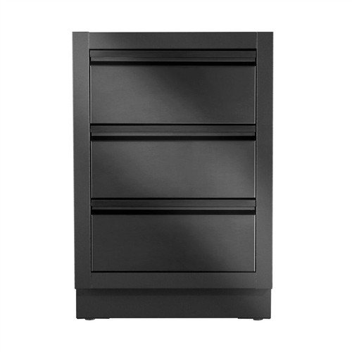 Napoleon OASIS Two Drawer Cabinet (False Top Drawer), Matte Black