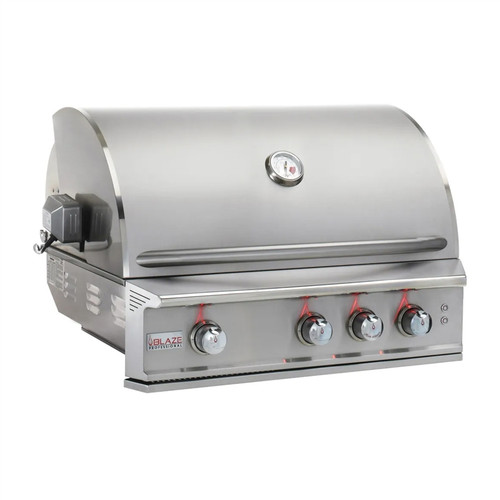 Blaze Professional LUX 34" 3-Burner Built-In Gas Grill with Rear Infrared Burner