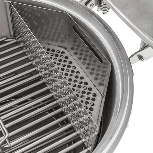 Blaze Easy Light Indirect Cooking System with Moisture Enhancing Pan for Kamado Charcoal Grill