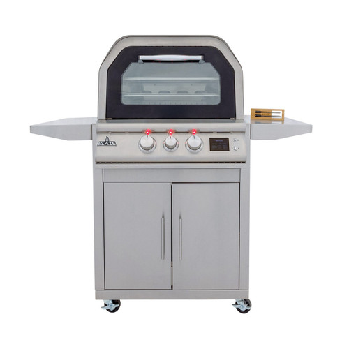 Blaze 26" Freestanding Gas Outdoor Pizza Oven with Bluetooth Meat Probes