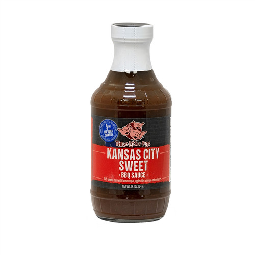 Three Little Pigs Kansas City Sweet BBQ Sauce - 19.1 oz.