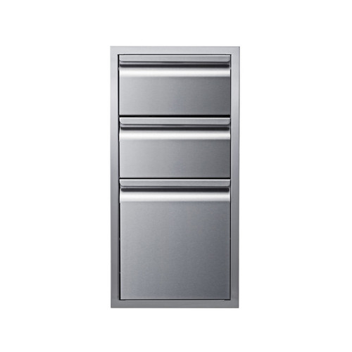 Memphis Three Drawer Stack, 15-inch