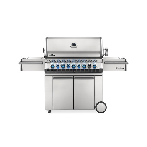 Napoleon Prestige PRO 665 Stand Alone Gas Grill with Rear and Side Infrared Burners in Stainless Steel