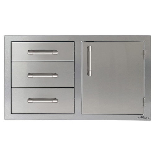 Alfresco 32" Single Door, Triple Drawers