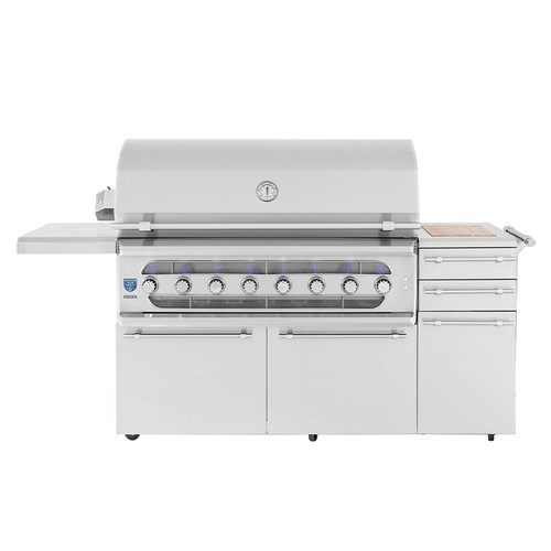 American Made Grills Muscle 54" Freestanding Hybrid Gas & Solid Fuel Grill