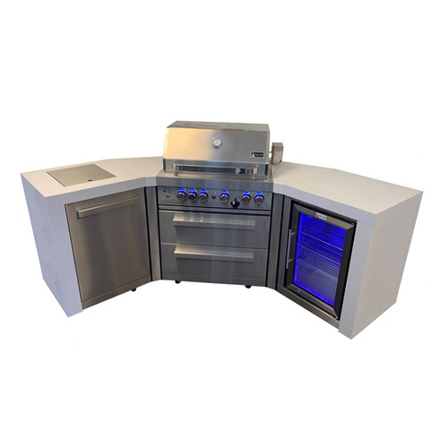 Mont Alpi 400 Deluxe Island with Fridge and 45 Degree Corners