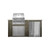 Artisan 5.5ft Outdoor Kitchen Island w/ Refrigerator & 26" American Eagle Grill (AAEP-26), by Haven Outdoor
