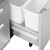 DCS Waste Basket Holder for CAD Cart and Access Drawers - 70906