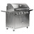Broilmaster B-Series Fully Loaded 40" Cart Model Gas Grill, 5 Burner, Rear IR Burner, LED Control Knobs
