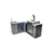 Mont Alpi Beverage Center with 90 Degree Corner and Kegerator