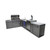 Mont Alpi 805 L-Shaped Island with 90 Degree Corner, Kegerator and Beverage Center