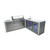 Mont Alpi 805 Deluxe L-Shaped Island with 90 Degree Corner, Beverage Center and Fridge Cabinet