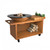OFYR Island Corten 100 PRO Teak Wood Outdoor Kitchen