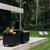 OFYR Island Black 100 PRO Teak Wood Outdoor Kitchen