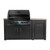 BBQ Authority 71" Outdoor Kitchen Island with Napoleon Phantom 32" Built-in 700 Series Gas Grill, Champagne / Silver Mist