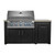 BBQ Authority 71" Outdoor Kitchen Island with Napoleon 38" Built-in 700 Series Gas Grill, Granite / Graphite