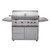 Blaze Professional LUX 44" 4-Burner Freestanding Gas Grill with Rear Infrared Burner