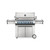 Napoleon Prestige PRO 665 Stand Alone Gas Grill with Rear and Side Infrared Burners in Stainless Steel