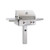AOG 24-in In-Ground Post Mount Grill "T" Series with Backburner and Rotisserie Kit - Natural Gas