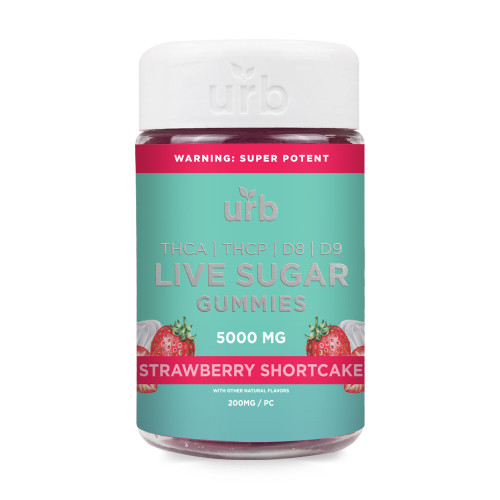 Urb THCA Live Sugar Gummies 5000mg