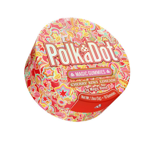 PolkaDot Mushroom Gummies Cherry Kiwi – bold cherry kiwi gummy with mushroom blend for colorful trip experience