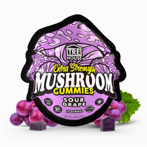 TRE House Sour Grape Extra Strength Magic Mushroom Gummies 10 ct at Master Dispensary