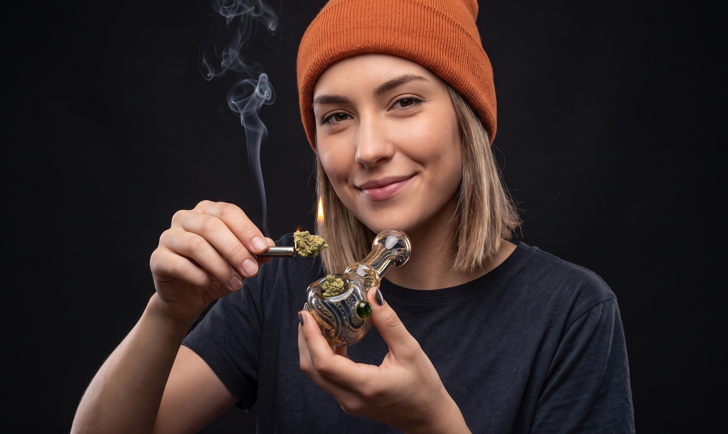 Friends relaxing and enjoying premium cannabis products together — Master Dispensary