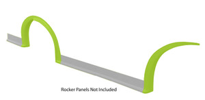 Fivestar Md3 Wheel Flares Dirt Flresnt Yellow Right