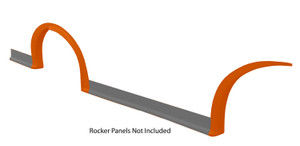 Fivestar Md3 Wheel Flares Dirt Orange Right