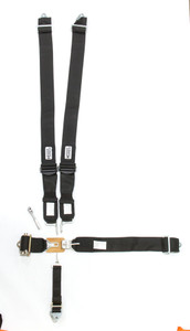 Hooker Harness 5-Pt Harness Alum. Ll Ratchet Adj Black
