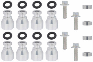 Ict Billet Fuel Injector Spacer Set Of 8 Truck Intake Manif