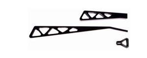 Ididit Billet Lever Kit Black Powder Coat Truss Style