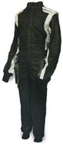 Impact Racing Suit D/L Mini Racer 1 Pc Medium Blk / Gray