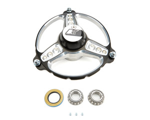 Keizer Aluminum Wheels, Inc. Front Hub Black 3 Spoke Direct Mount W/Bearings Keizer Aluminum Wheels, Inc. Front Hub Black 3 Spoke Direct Mount W/Bearings