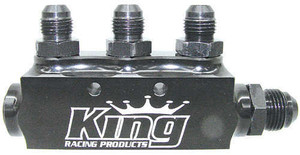 King Racing Products Fuel Block W/ Fittings